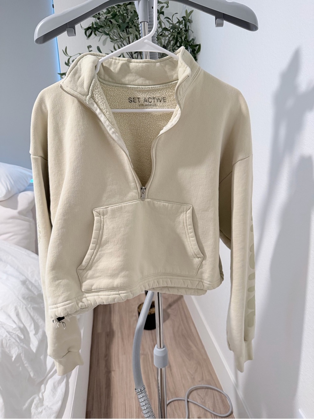 Set Active Women's Cream Half-Zip Pullover
